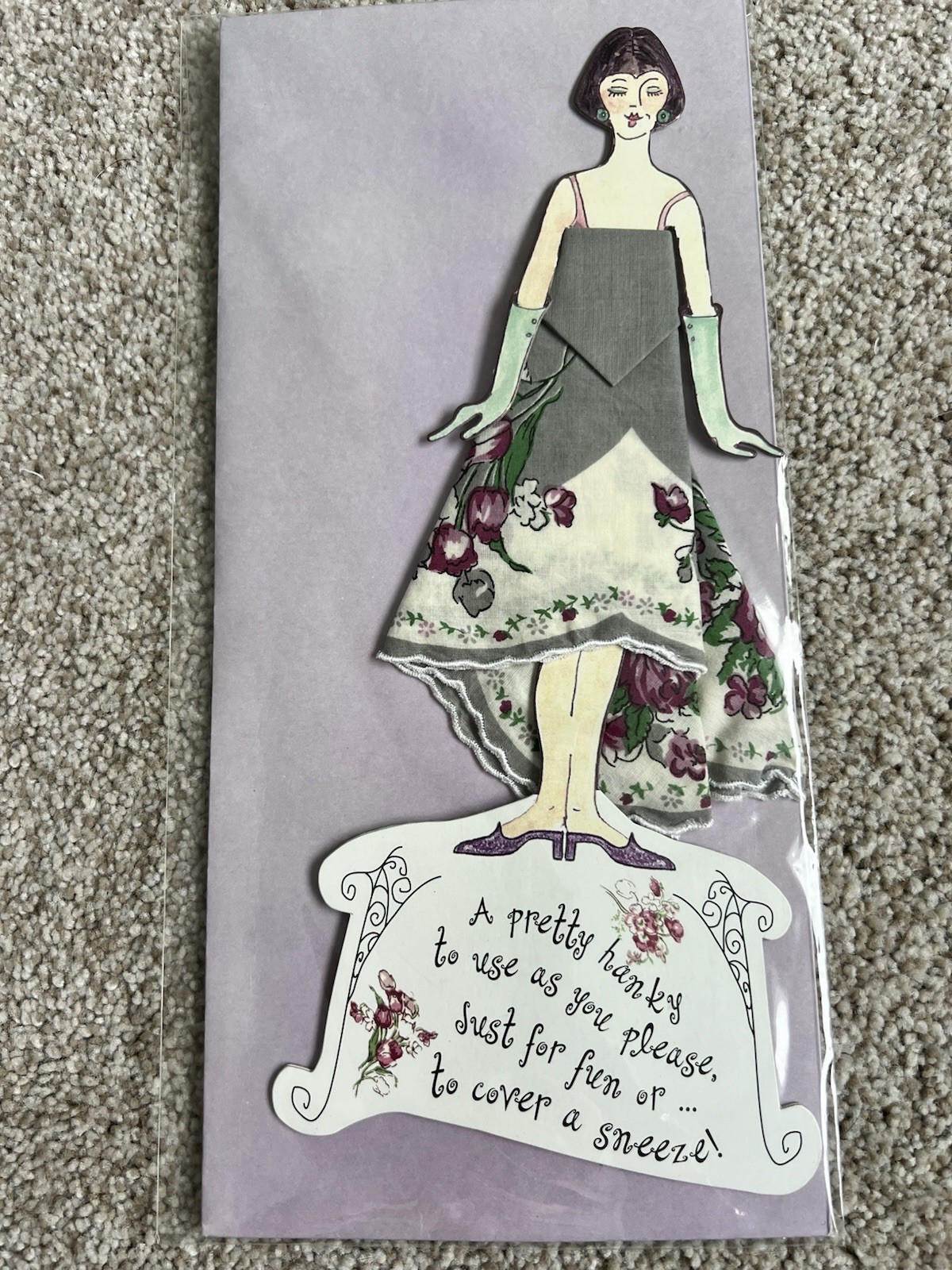 Handkerchief Greetings greeting card “Pretty Please” collection- Two’s Company