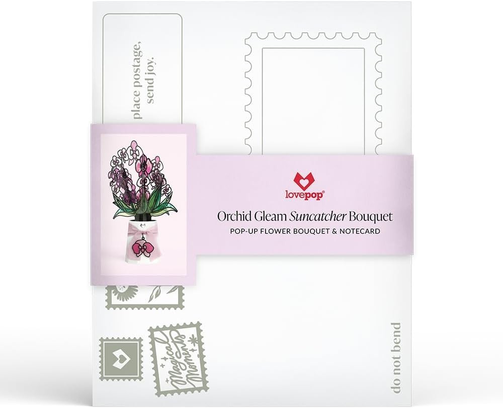 3D Orchid Gleam Suncatcher Bouquet – Lasting Floral Beauty for Every Occasion