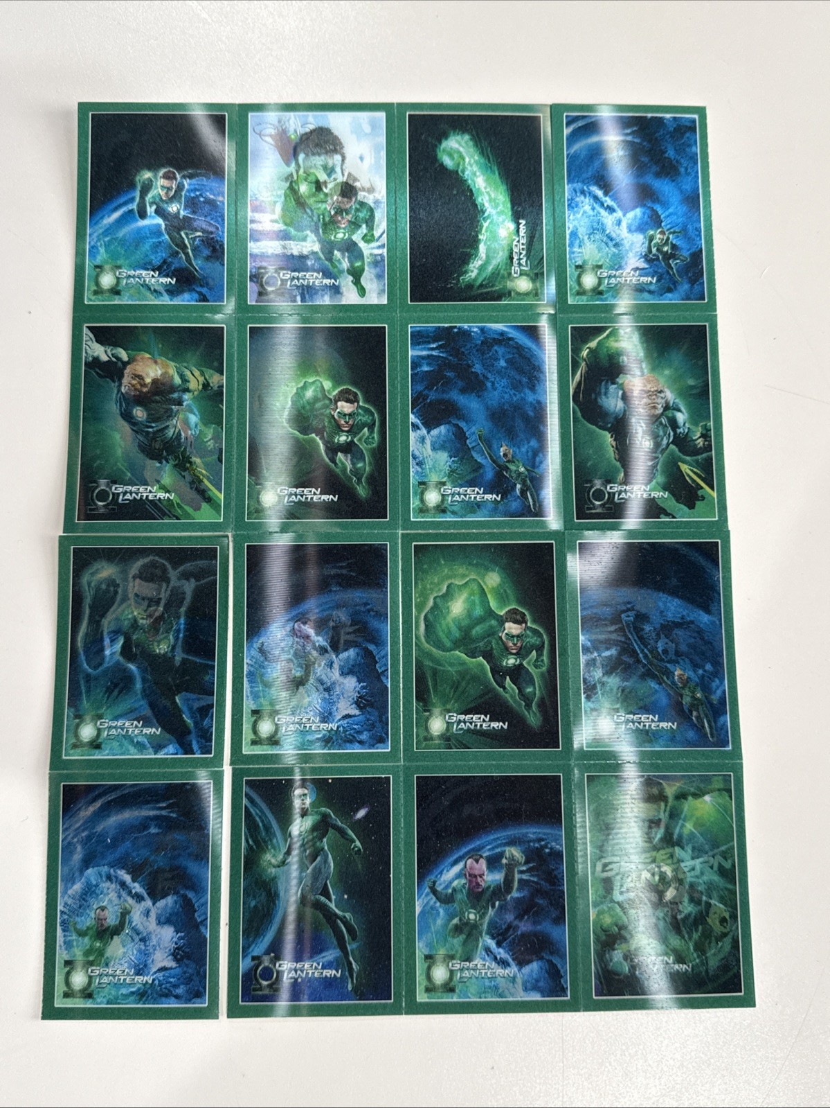 Lot of 16 Valentines Day Exchange Cards Green Lantern Lenticular Cards New