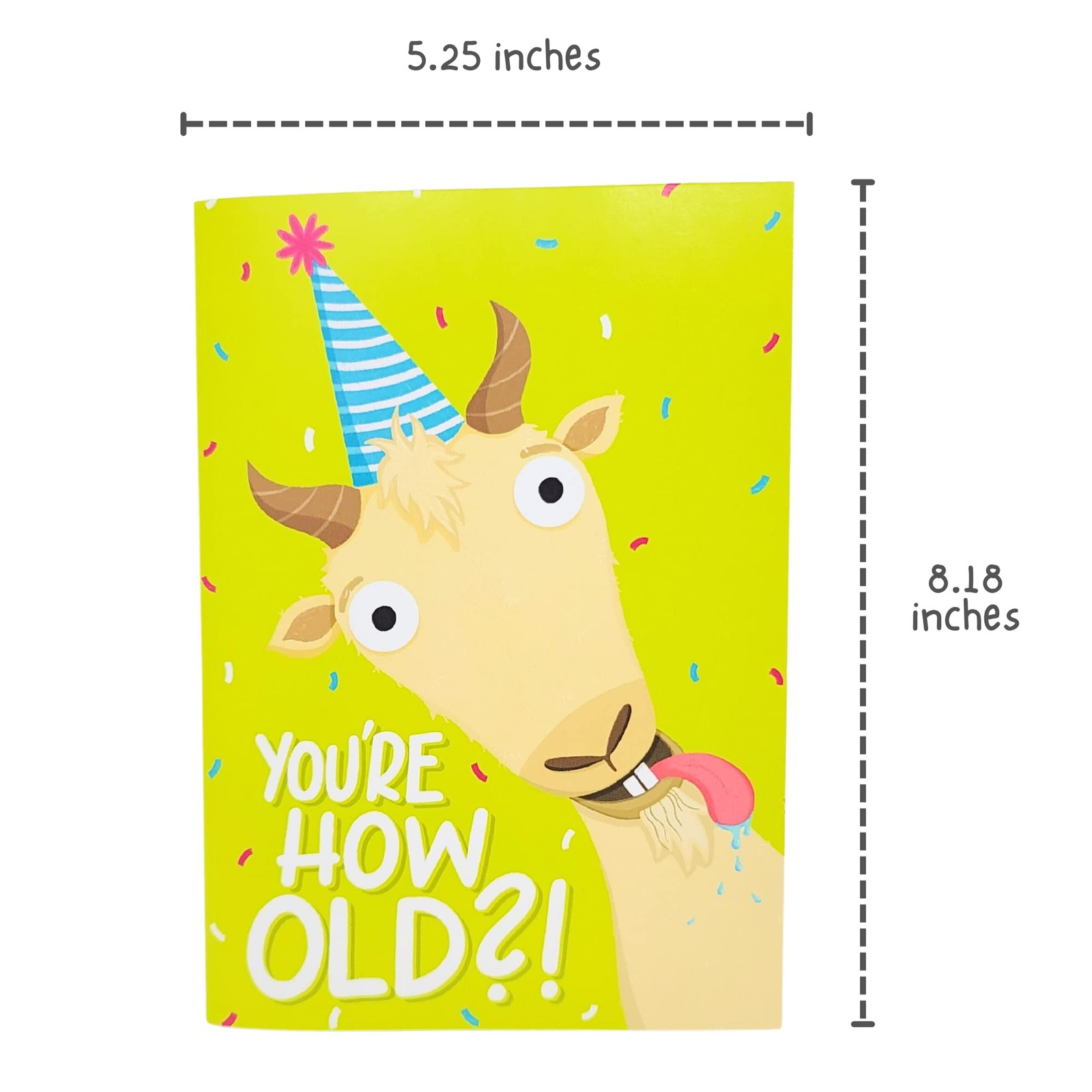 Screaming Goat Birthday Card – Funny Birthday Card for Men Women Kids – Screa…