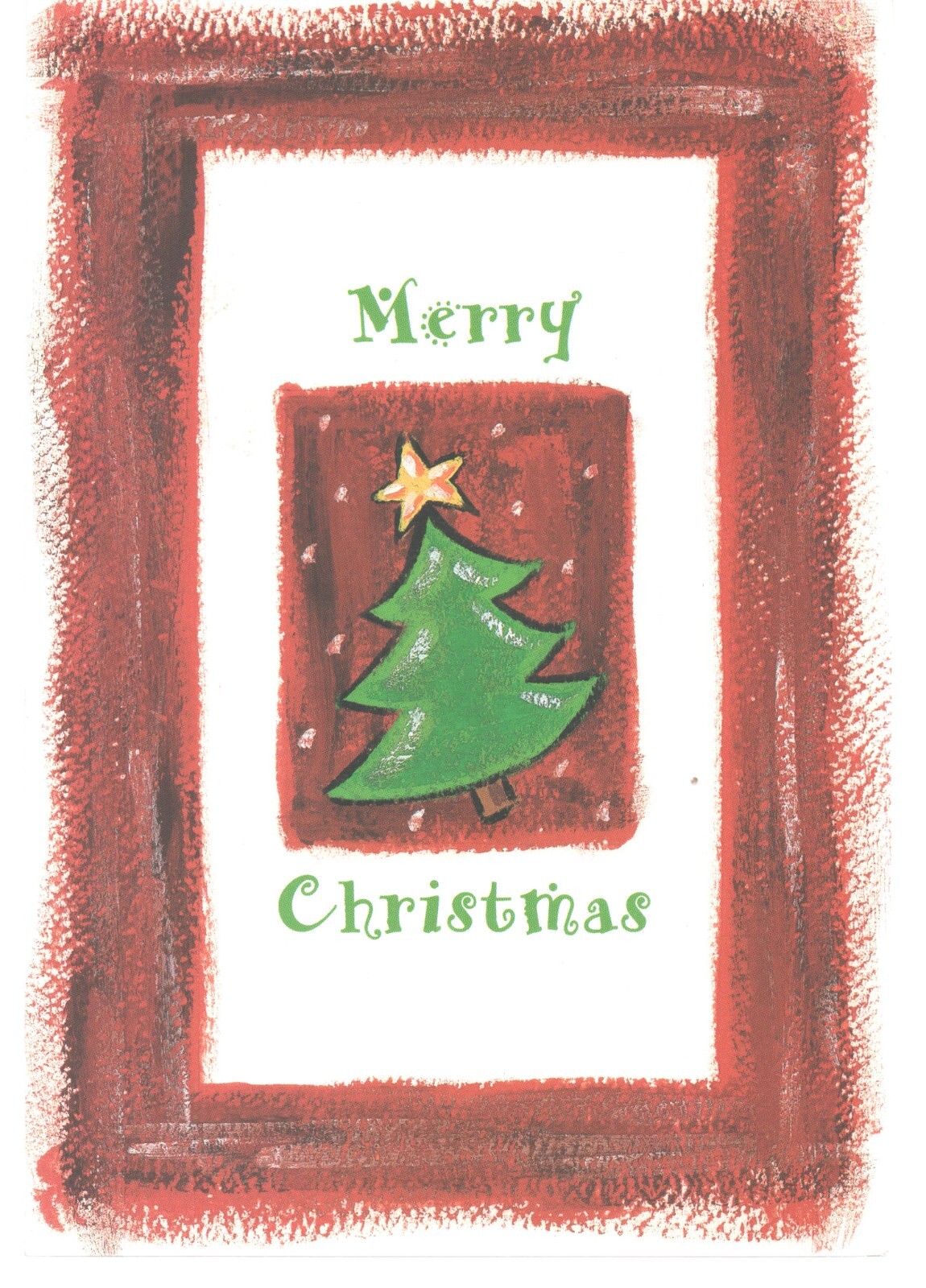 Greeting Card, Merry Christmas, Fantus Paper Products Unused