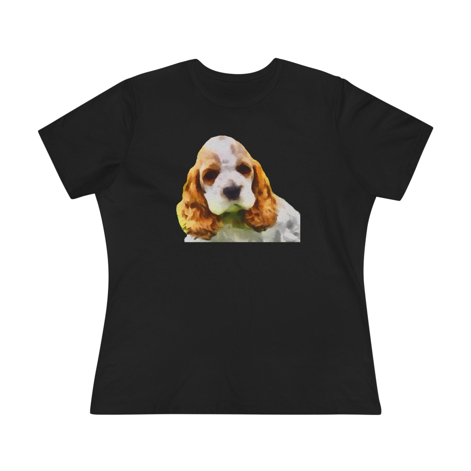 Cocker Spaniel ‘Hogan’ Women’s Relaxed Fit Cotton Tee