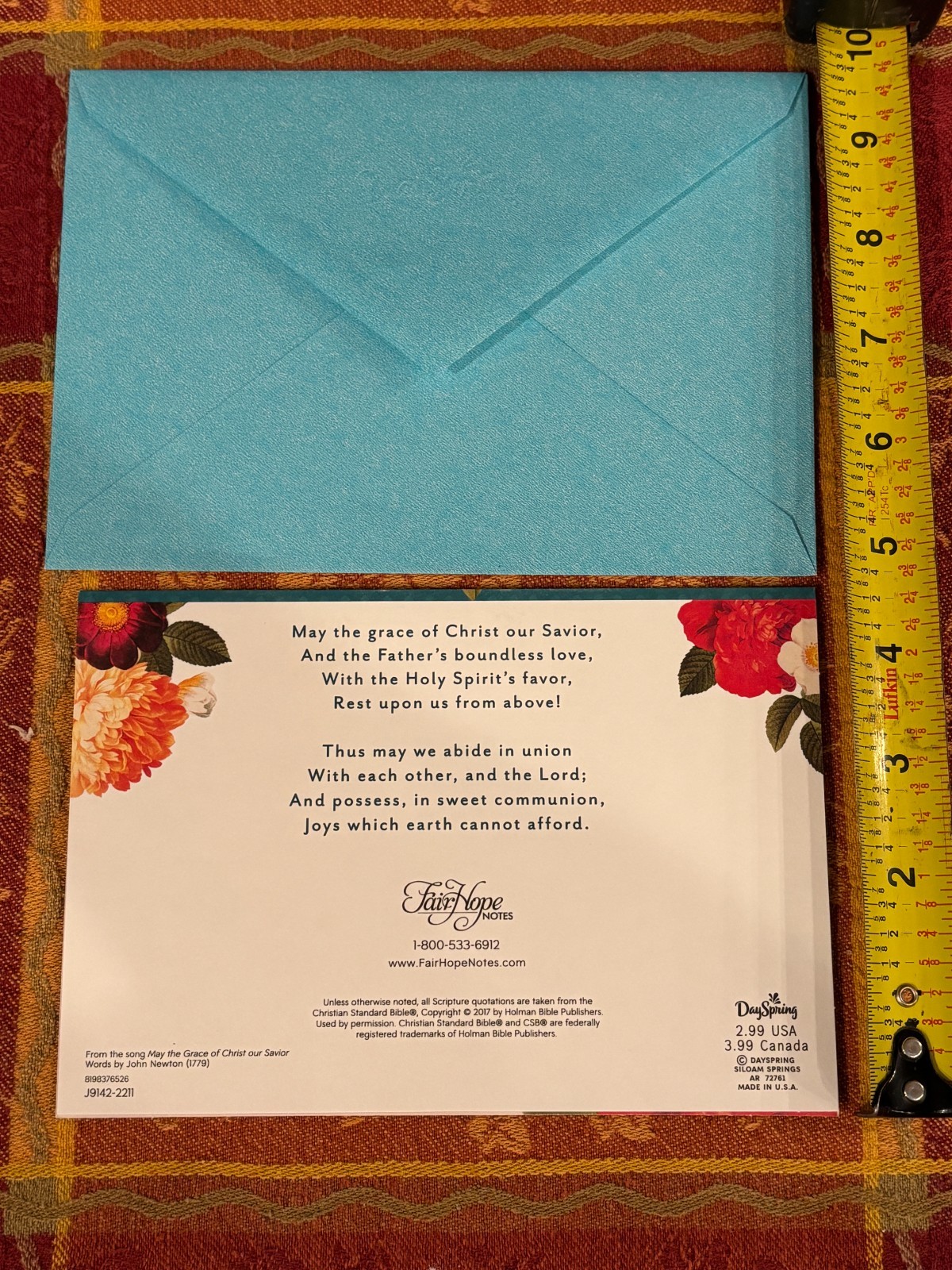 Fair Hope Notes – Christian Faith-Themed Greeting Cards – Lot of 15 w/Envelopes