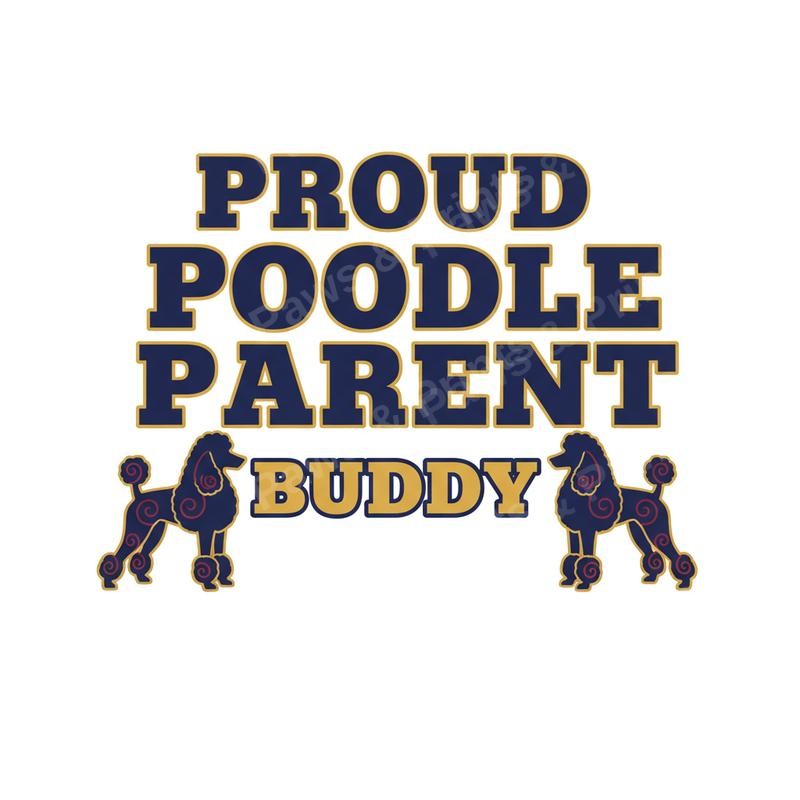 Custom Poodle Pet Lover Sticker Personalized Name Vinyl Waterproof Easter Gift