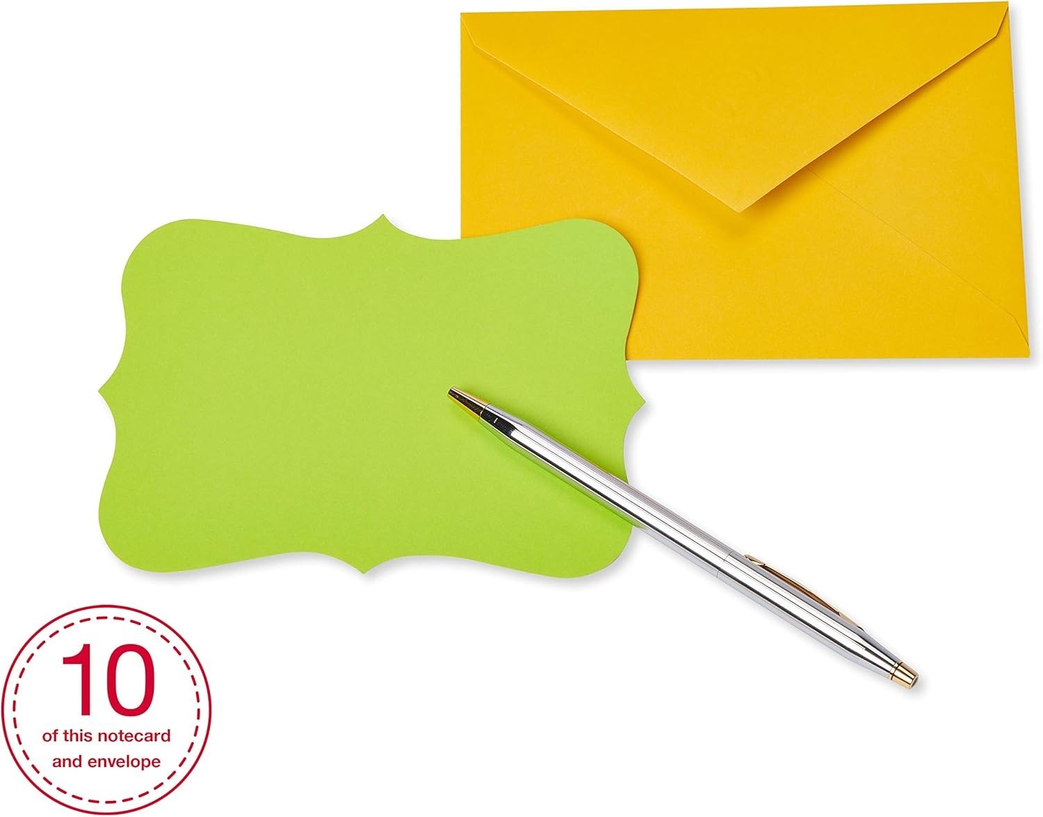 Single Panel Blank Cards with Envelopes Bright Colors Patterns Shapes 40 Count