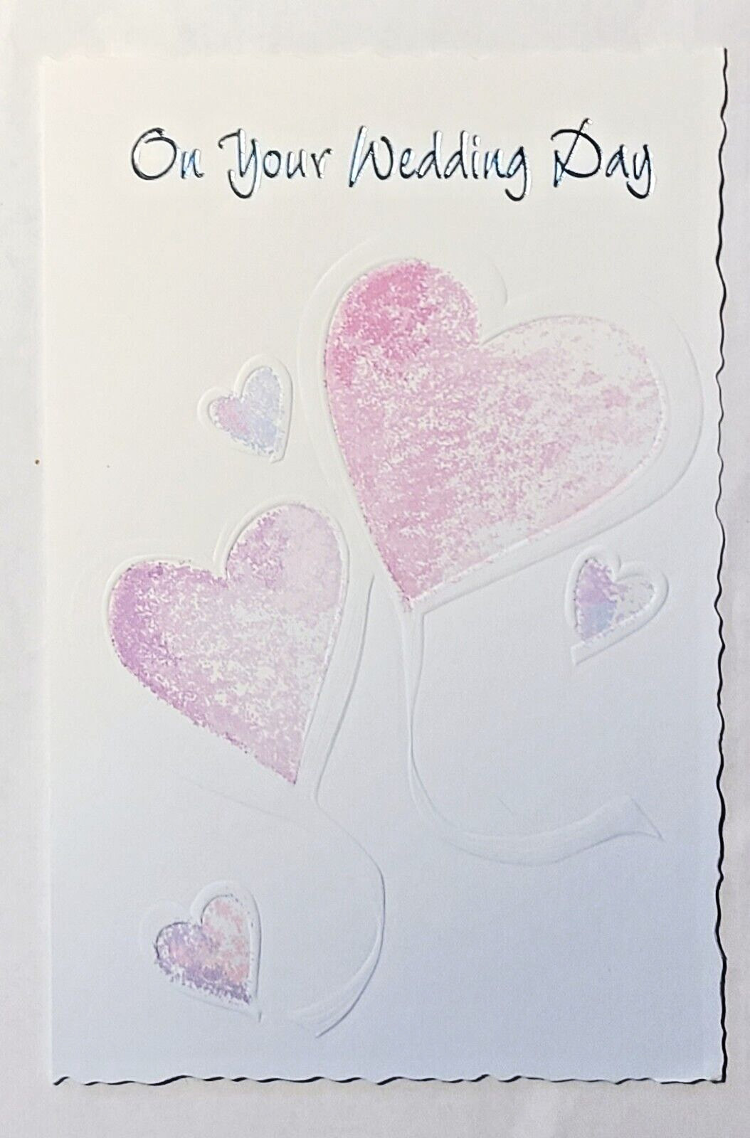 1 Wedding Day Greeting Card/Envelope Hearts Happy Vow Joy Love Couple Life New