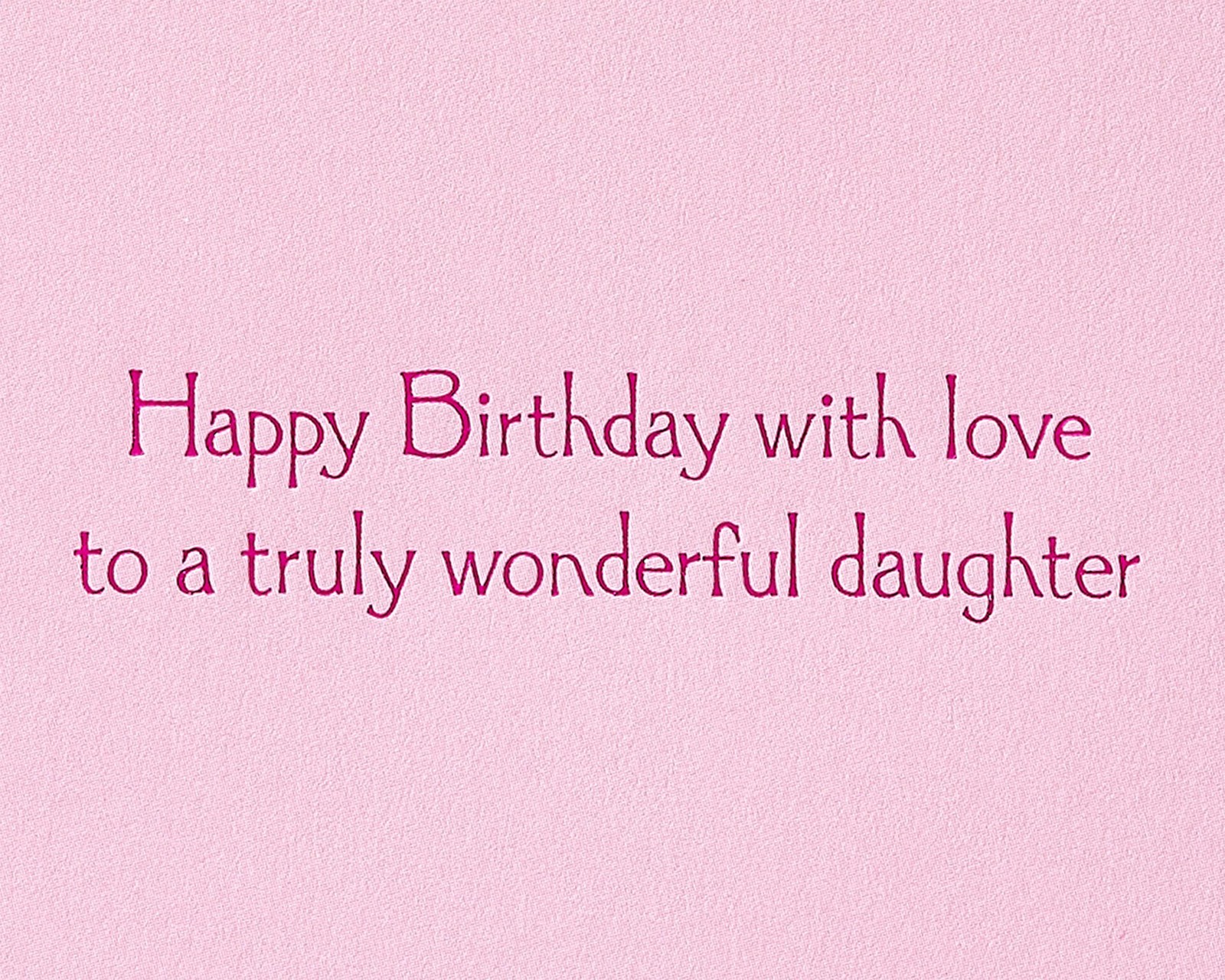 Daughter Birthday Card, Heartfelt Wishes, Multicolor Design