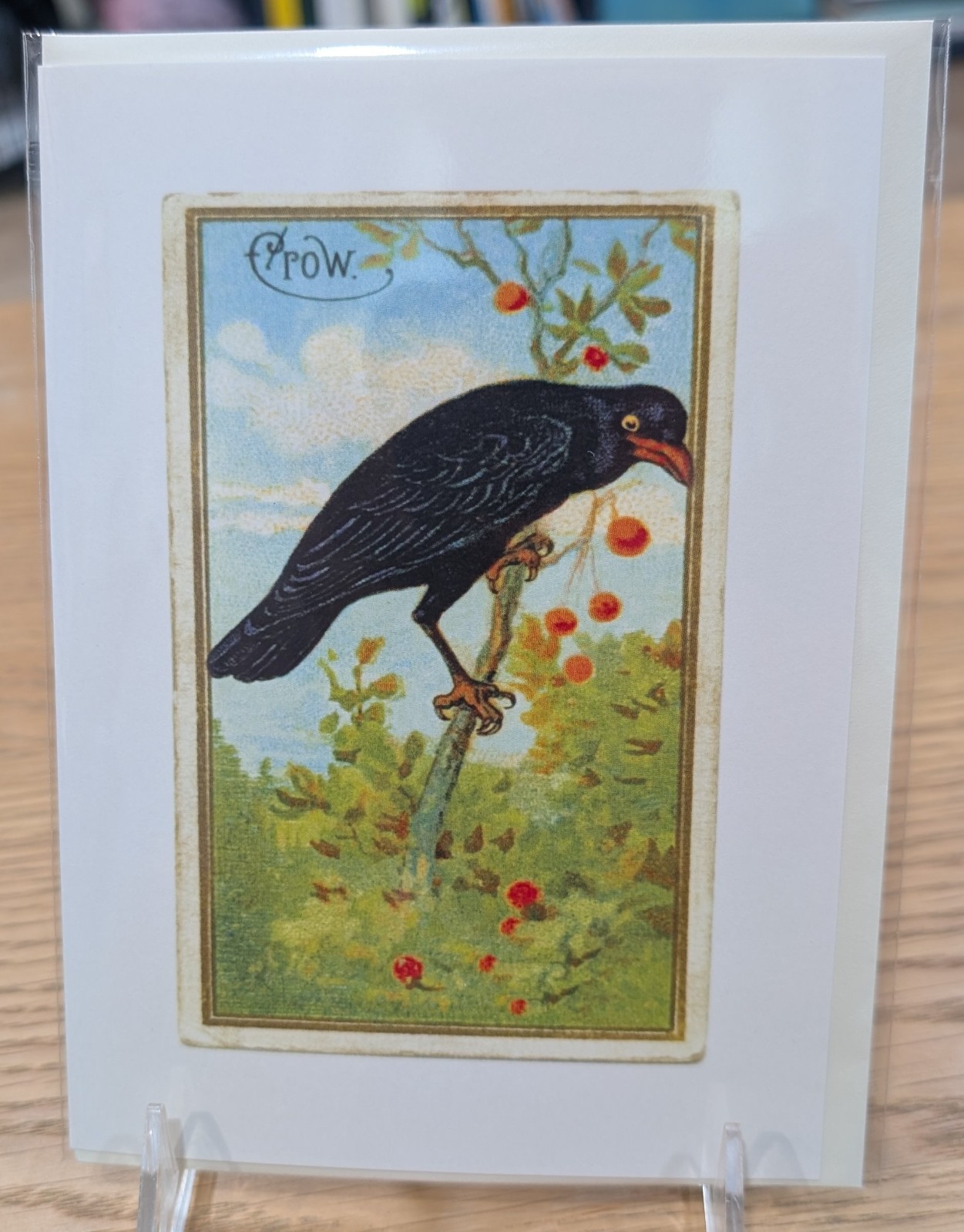 Lucca Paperworks Crow Blank Card, 5 X 7