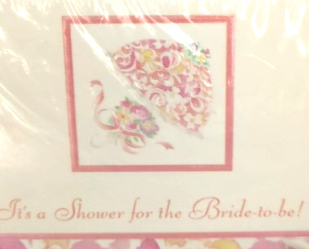 Vintage 1980s Carlton Cards Bridal Shower Invitations And Envelopes 10 Pack NOS