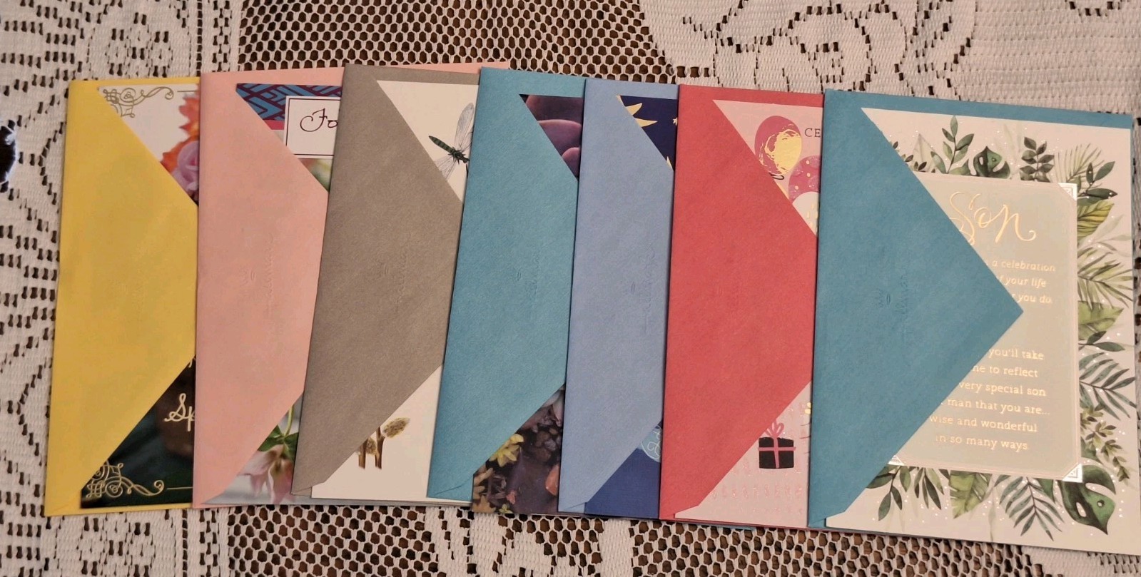 Hallmark Expressions Greeting Cards Group Of 7 Various Occasions