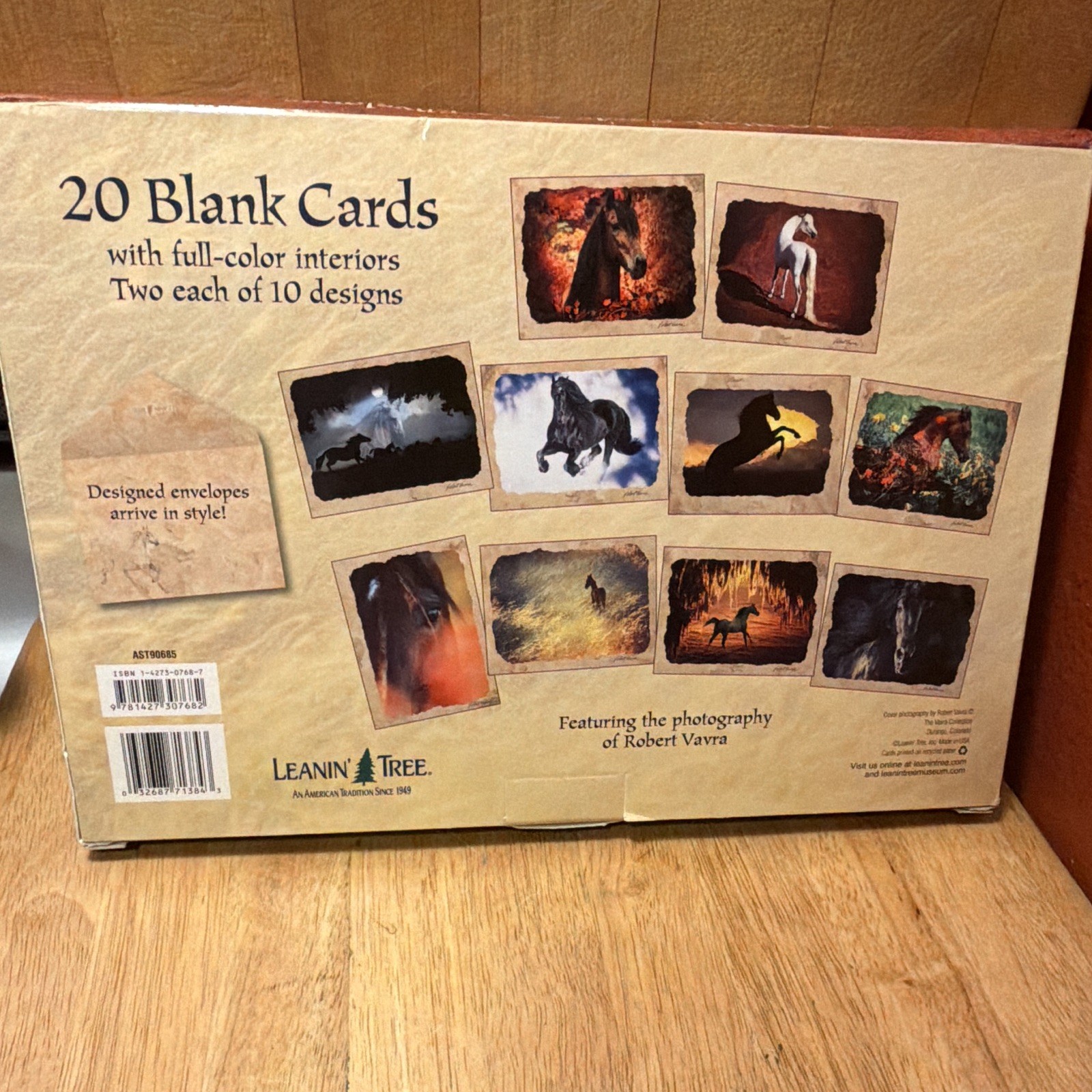 Leanin’ Tree The Vavra Collection Blank Cards 20pk Horses w/ Envelopes