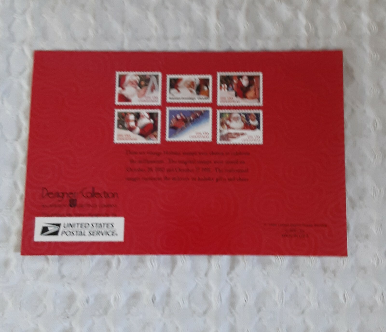 USPS NOTE CARDS 8 Cards Memo Pads 75 Pages SANTA Seasons Greetings Vintage New