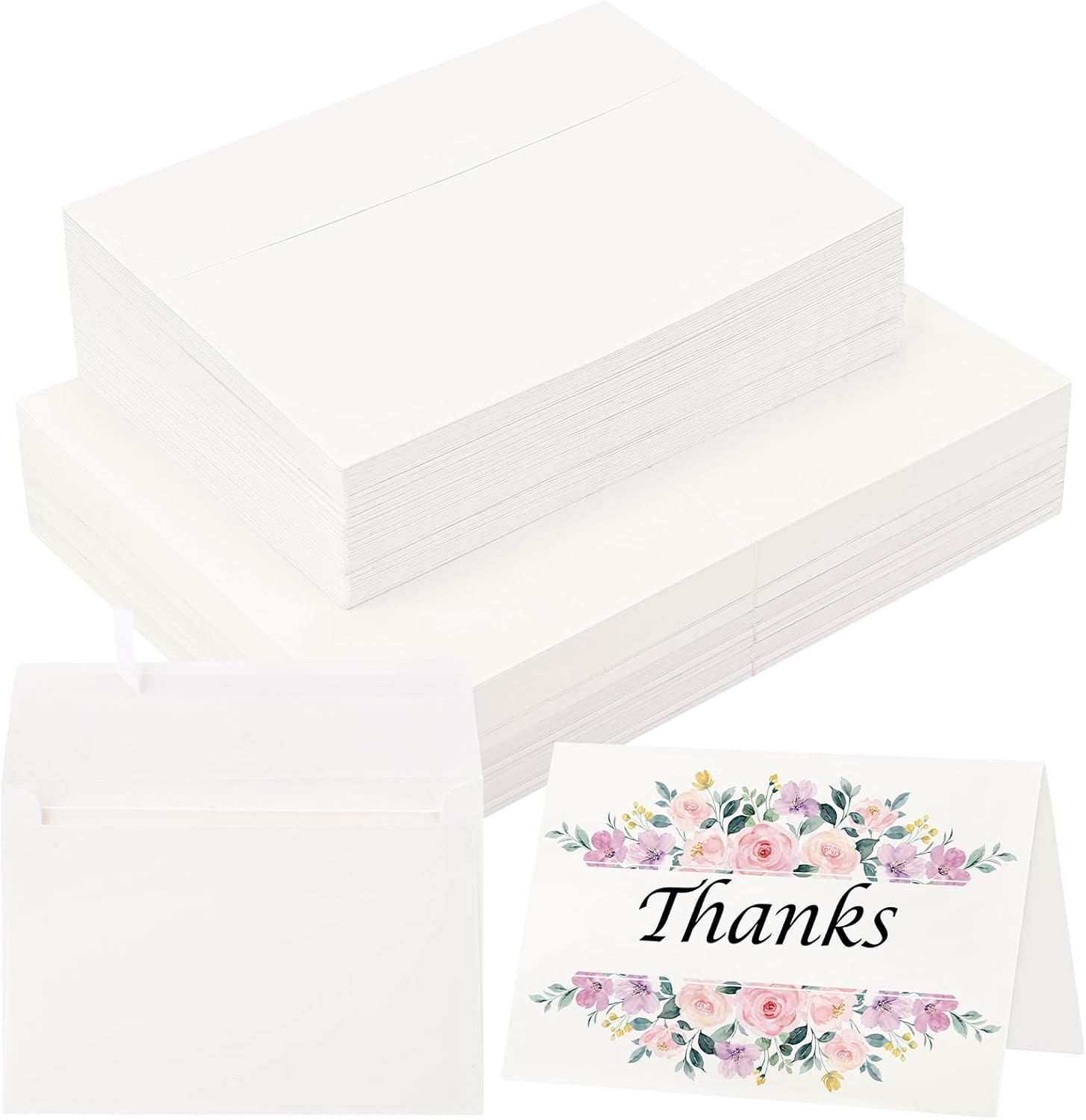 15 Sets Blank Watercolor Cards with Envelopes 4 X 6 in Cotton Watercolor Pape…