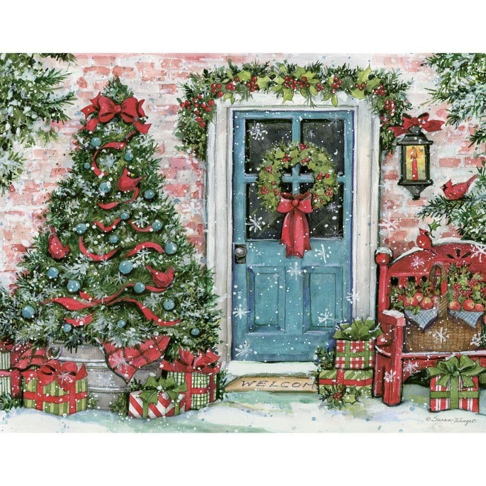 Lang Greenery Greetings Boxed Christmas Cards, 18 Cards & 19 Envelopes, Full-Col