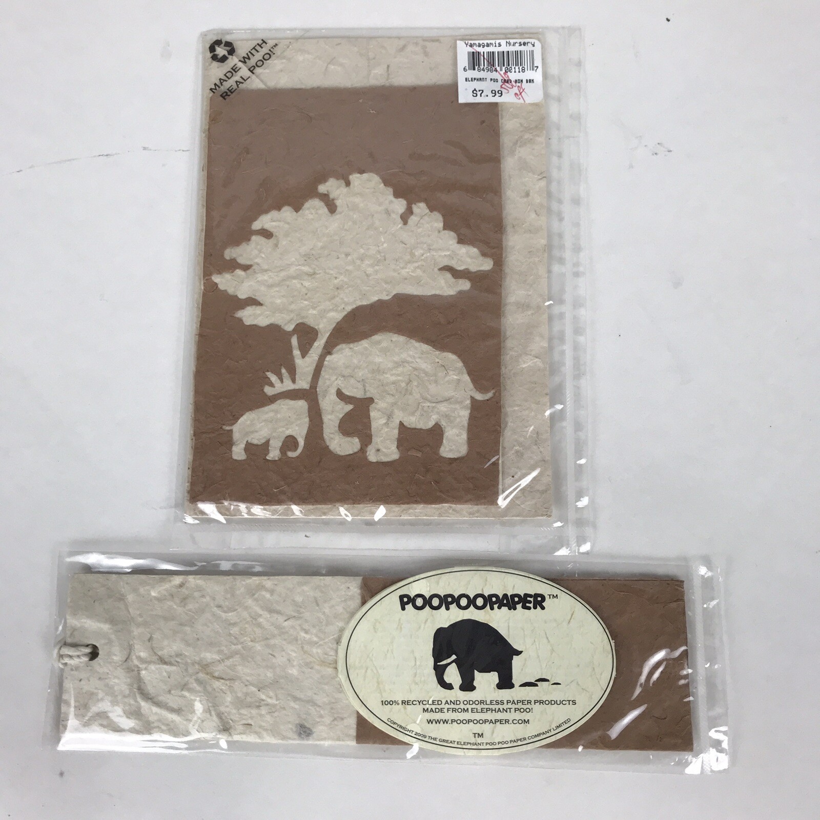The Great Elephant Poo Poo Paper Company Greeting Card w Envelope and Bookmark