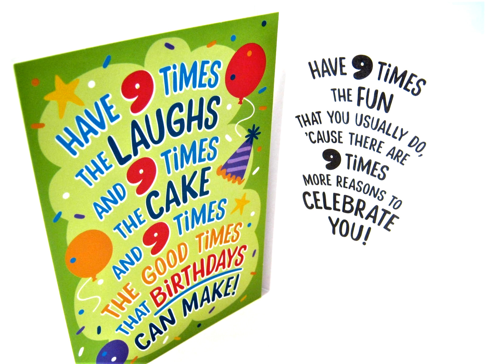 Birthday Card for 9th Birthday 9 year old for Daughter Son Grandson Niece Anyone