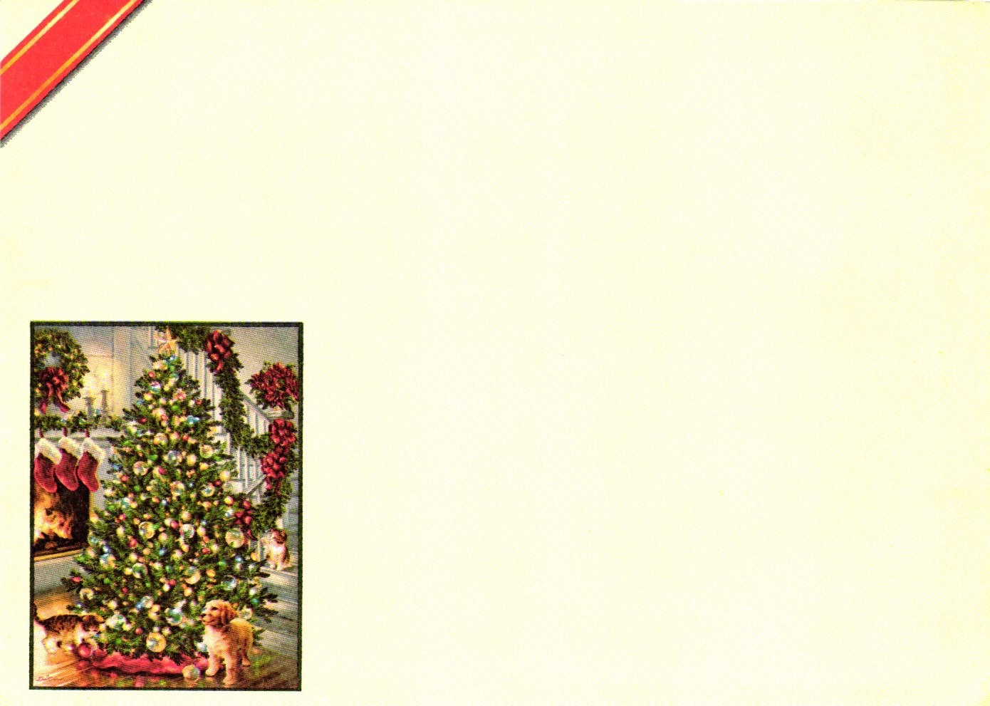 Greeting Card – Christmas tree theme.
