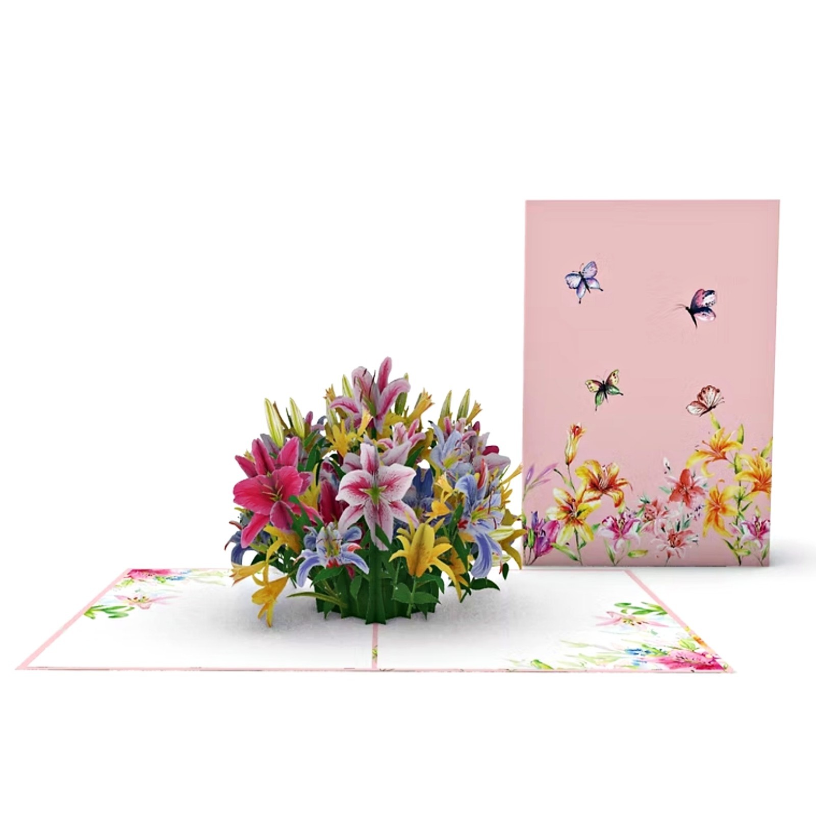 3D Pop Up Greeting Card Flower Floral Birthday Mother Love Anniversary Nature
