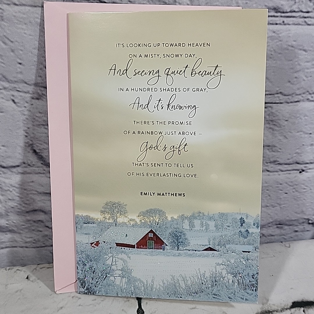 American Greetings Christmas Card Religious Christian Poem By Emily Matthews