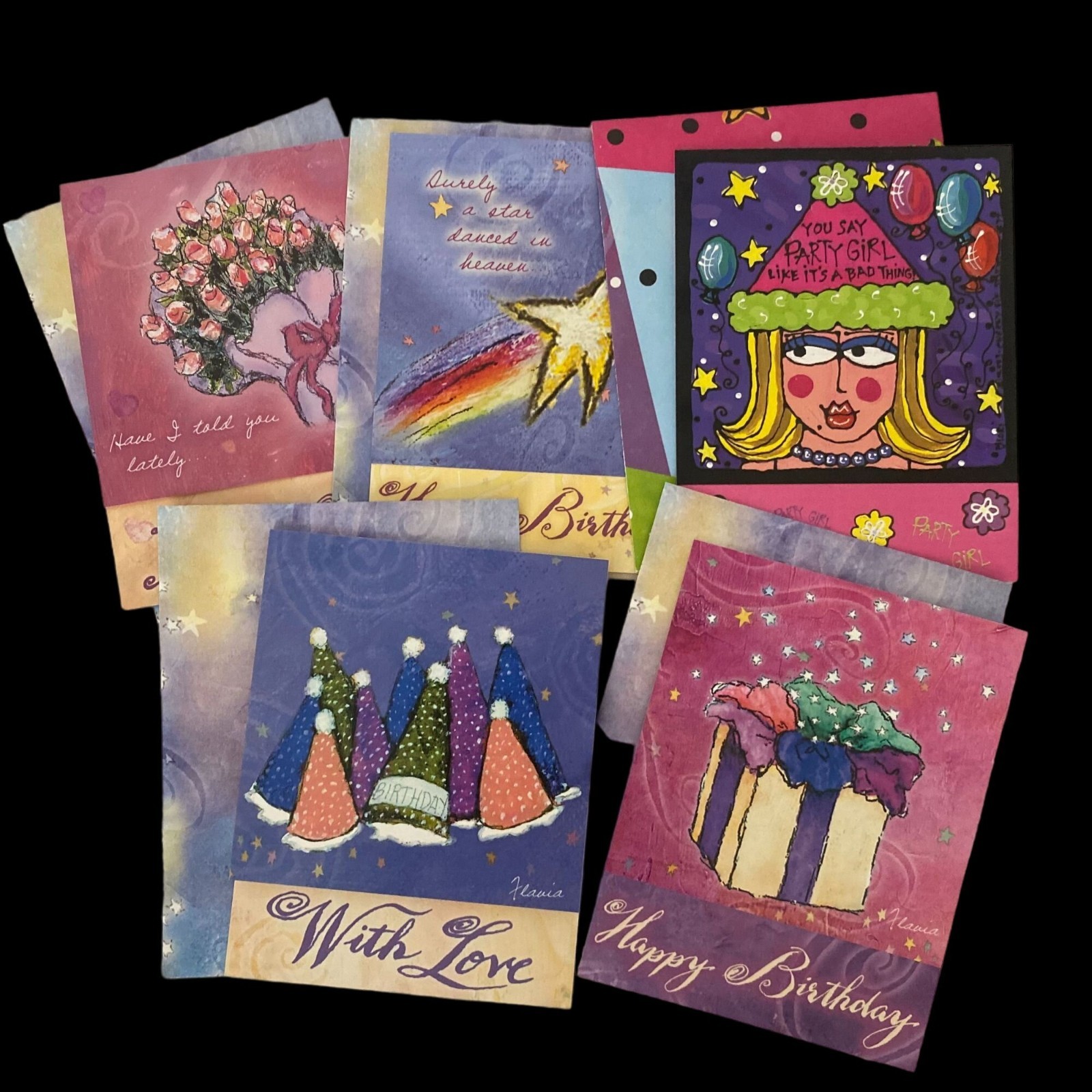 Variety Pack Unused Birthday & Love VTG Leanin’ Tree Notecards/Envelopes NLA