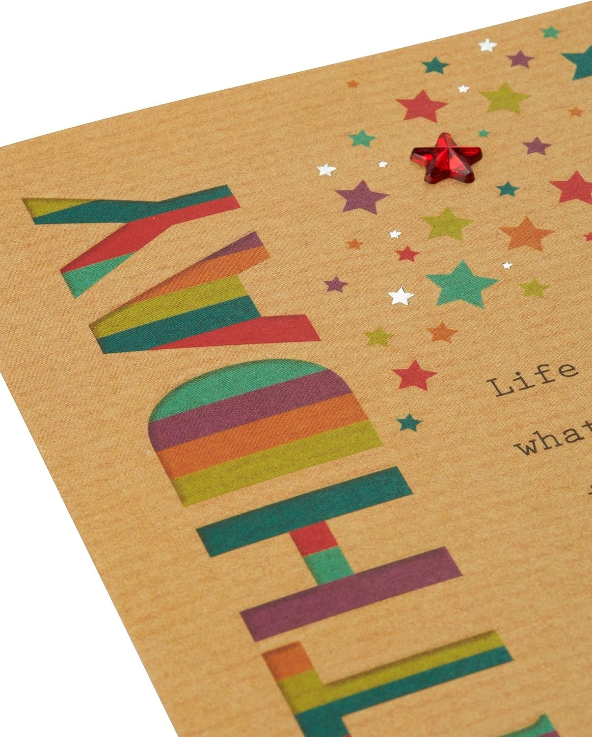Starry Birthday Card with Silver Foil Embellishments – Perfect for Everyone