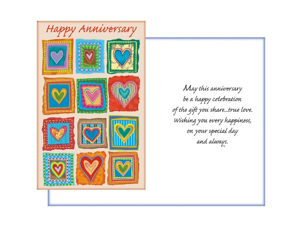 True Love ~ Anniversary Card ~ Single Greeting Card w/ Envelope