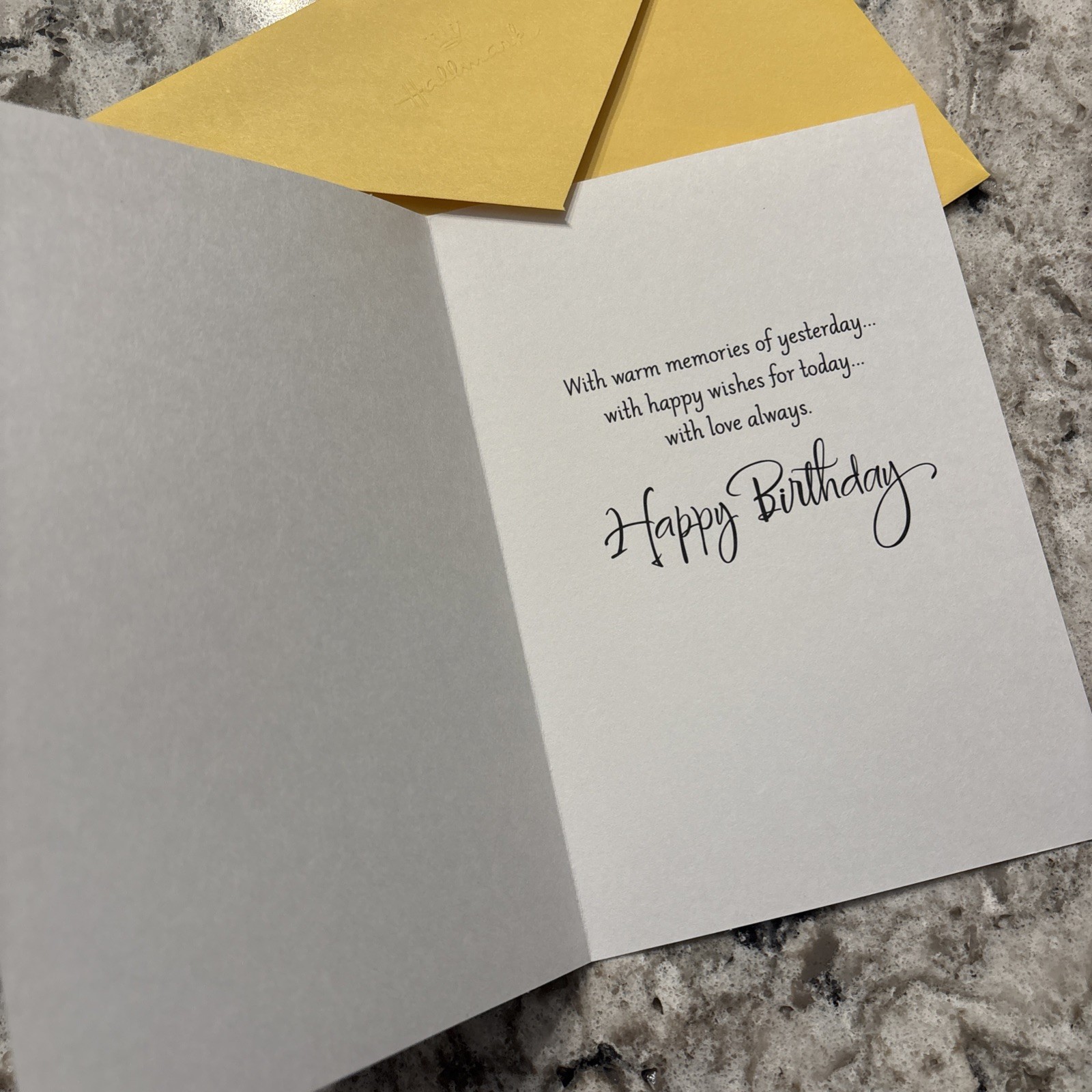Happy Birthday SISTER With Love Always 5”x7” Hallmark Greeting Card