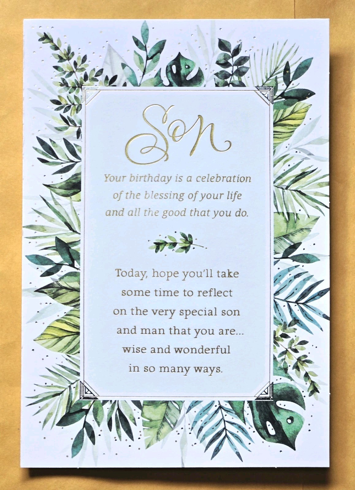 Happy Birthday Large Format Greeting Card 5.5×8.0″(+Envelope)/ SON