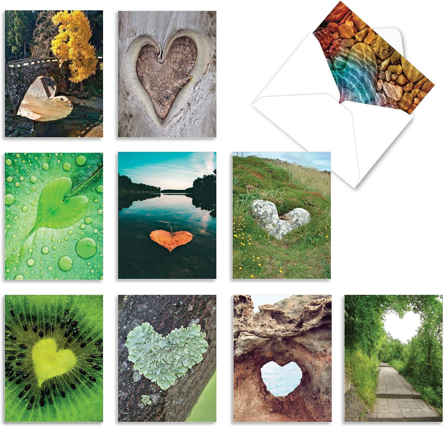 10 tarjetas nota corazon vacias 4 x 512in amor toda ocasion AM6838OCB-B1x10