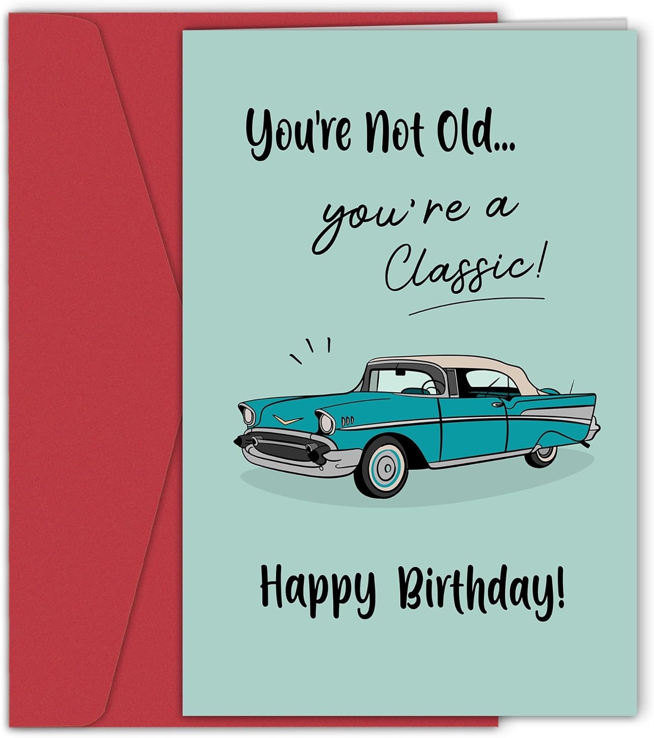 Funny Birthday Card for Him – You’Re Not Old You’Re a Classic Card, Retro