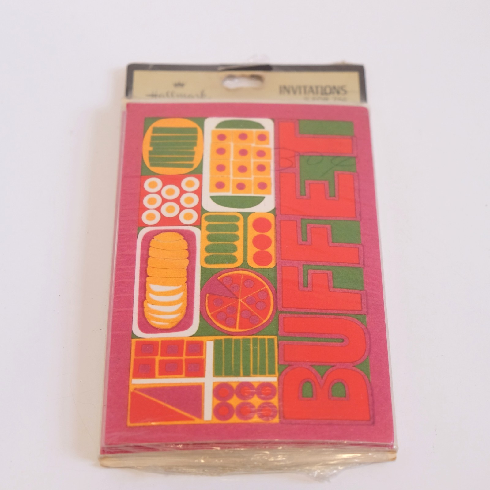 Vintage Hallmark Dinner Invitations Buffet Appetizers Tapas – Set of 8 – New!