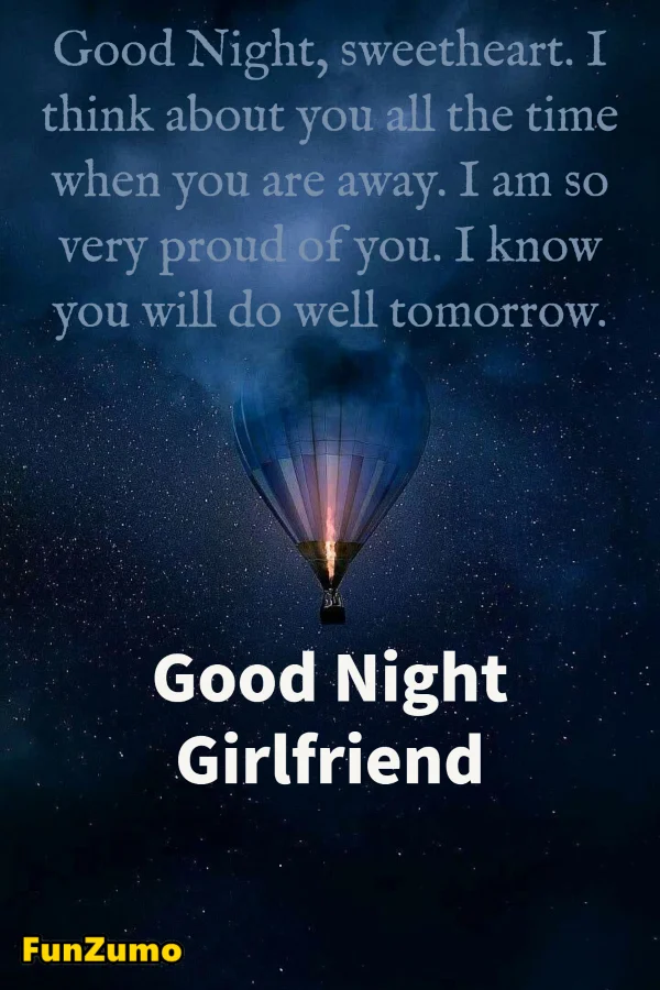 Sweet Good Night Messages for Your Girlfriend 1