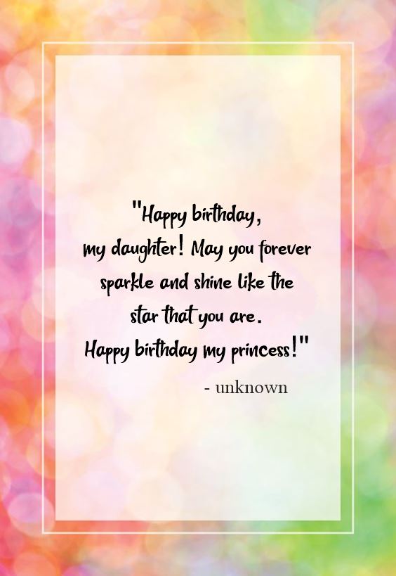 happy birthday to my daughter quotes Happy Birthday Wishes