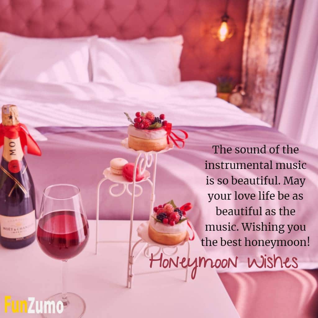 Honeymoon Wishes for Hotel Guest | Lovely Enjoy Your Honeymoon Messages to Wish Newly Wed Couples, Funny Quotes With Images