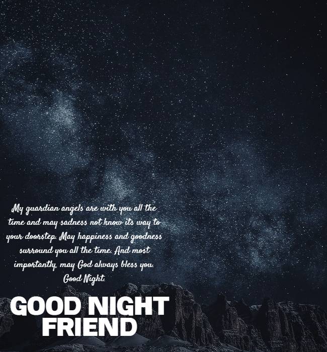 long goodnight messages for a friend