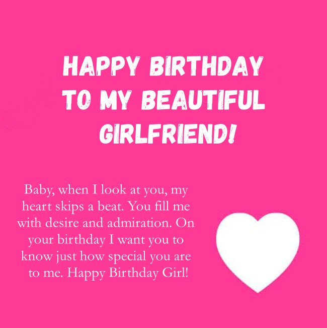 birthday wishes to my girlfriend