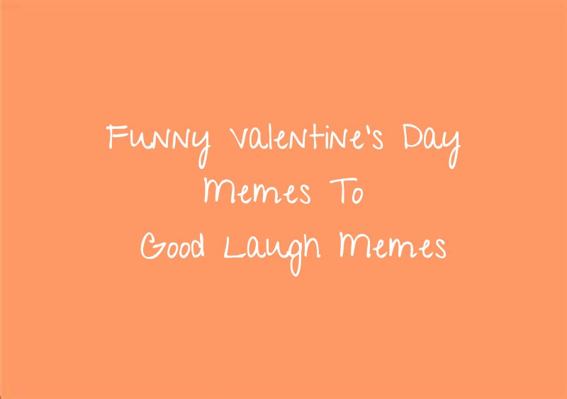 Funny Valentines Day Memes To Good Laugh Memes