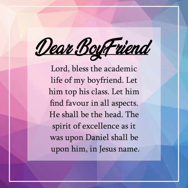 Relationship Prayer For Boyfriend