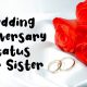 Wedding Anniversary Status For Sister Happy Wedding Sister 