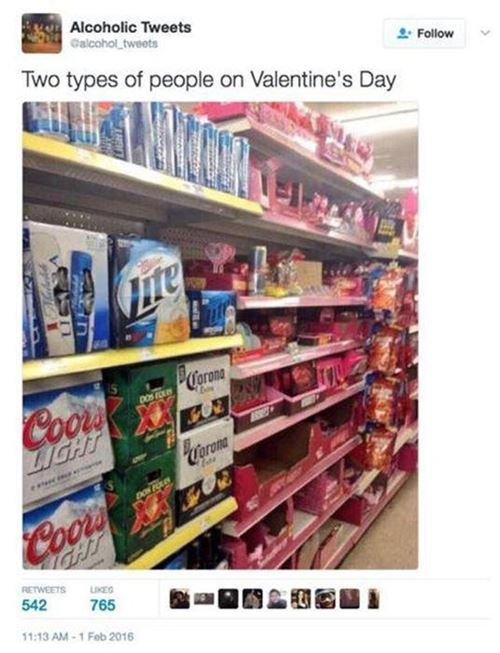 funny alone on valentines day quotes