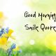 Beautiful Good Morning Smile Quotes