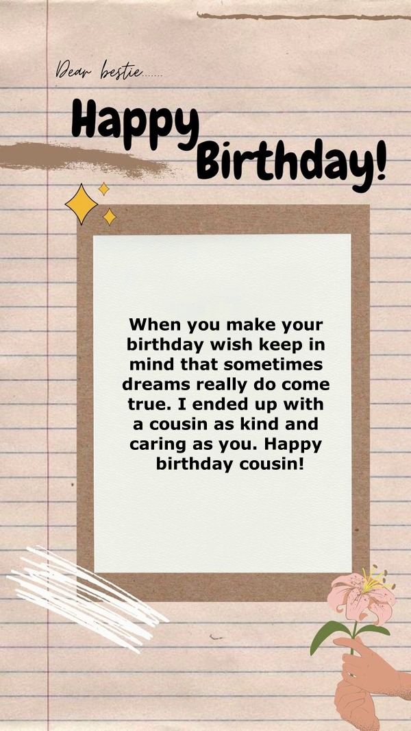 160 Best Way to Say Birthday Wishes for Cousin – Happy Birthday Cousin – FunZumo
