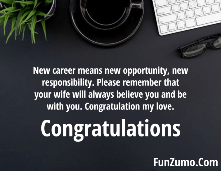 Best Wishes Message For New Job congratulation wish