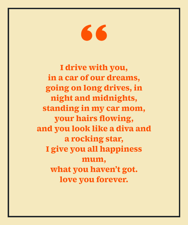 Hear Touching Mothers Day Poems from Daughter