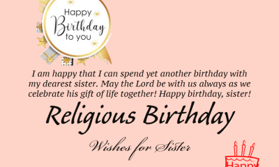 Religious Birthday Wishes for Sister Spiritual Happy Birthday