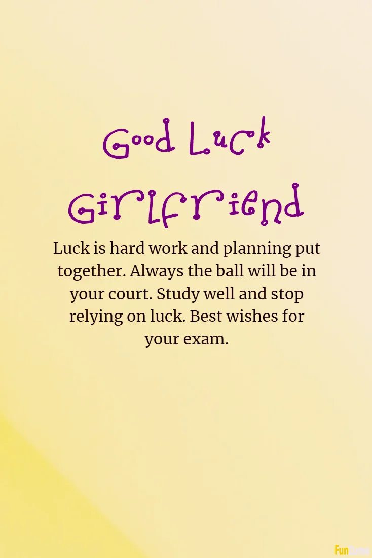 Good Luck Messages For Exams For Girlfriend 6