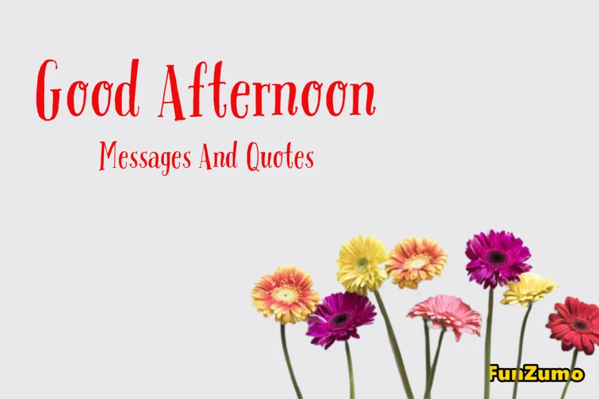 70 Good Afternoon Messages And Quotes – FunZumo