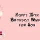 Happy 15th Birthday Wishes for Son
