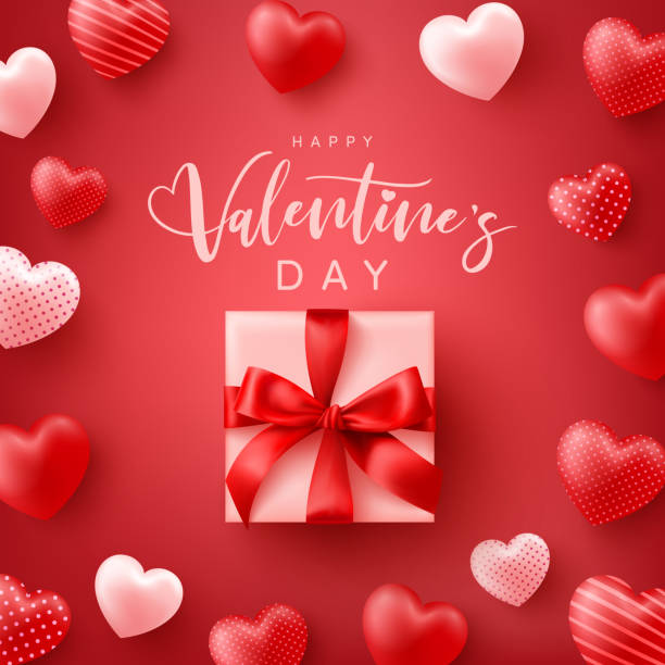 Happy Valentine s Day Poster or banner with sweet