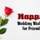 Happy Wedding Wishes for Friend
